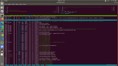 ubuntu18.04 20.04lts 監視電腦cpu 內存使用情況